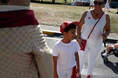 Fotos del recorrido de los gigantes y cabezudos de Pamplona del día 9 de julio de San Fermín 2019