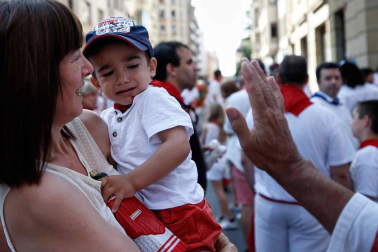 Fotos del recorrido de los gigantes y cabezudos de Pamplona del día 9 de julio de San Fermín 2019