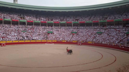 José Garrido lidia el primer toro de la tarde