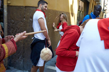 Fotos del recorrido de la Comparsa de Gigantes y Cabezudos de Pamplona del día 9 de julio de San Fermín 2019