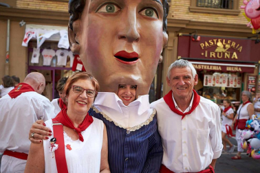 Fotos del recorrido de la Comparsa de Gigantes y Cabezudos de Pamplona del día 9 de julio de San Fermín 2019