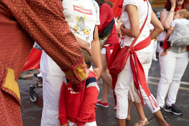 Fotos del recorrido de la Comparsa de Gigantes y Cabezudos de Pamplona del día 9 de julio de San Fermín 2019