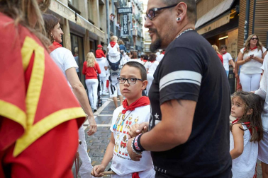 Fotos del recorrido de la Comparsa de Gigantes y Cabezudos de Pamplona del día 9 de julio de San Fermín 2019