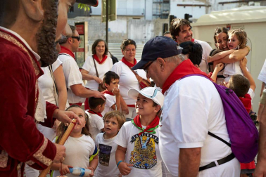Fotos del recorrido de la Comparsa de Gigantes y Cabezudos de Pamplona del día 9 de julio de San Fermín 2019