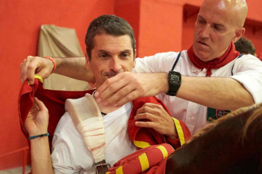 Fotos del recorrido de la Comparsa de Gigantes y Cabezudos de Pamplona del día 9 de julio de San Fermín 2019
