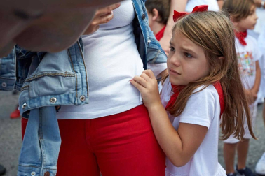 Fotos del recorrido de la Comparsa de Gigantes y Cabezudos de Pamplona del día 9 de julio de San Fermín 2019