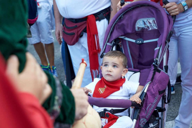 Fotos del recorrido de la Comparsa de Gigantes y Cabezudos de Pamplona del día 9 de julio de San Fermín 2019