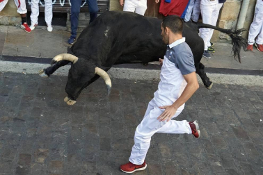 Fotos de los mejores momentos de los encierros de San Fermín 2019