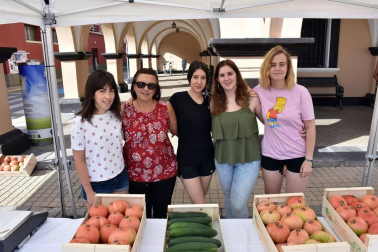 Con un variado programa que incluyó, además del mercado de tomate y productos artesanos, actos como degustaciones, talleres, visitas al castillo o pasacalles con gigantes, los vecinos de Cortes festejaron la primera edición de la 'Jornada del tomate rosa'.