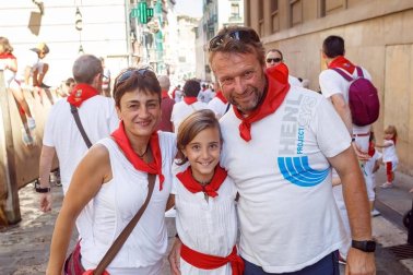 El acto más internacional de los Sanfermines también tiene su versión 'txiki'.