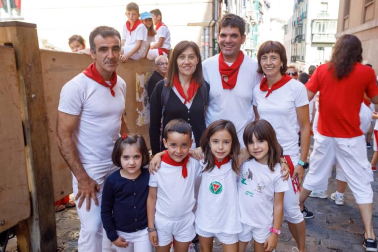 El acto más internacional de los Sanfermines también tiene su versión 'txiki'.
