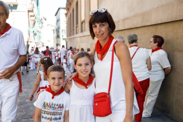 El acto más internacional de los Sanfermines también tiene su versión 'txiki'.