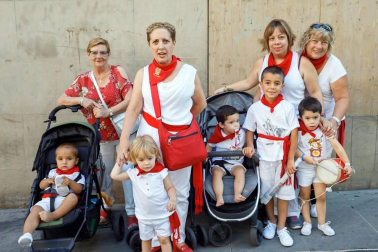 El acto más internacional de los Sanfermines también tiene su versión 'txiki'.