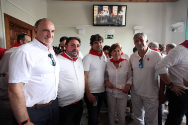 Este miércoles 24 de julio comenzaron las fiestas de Santa Ana en Tudela con el tradicional lanzamiento del cohete.