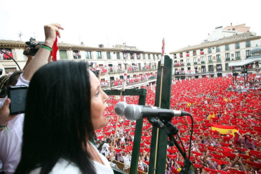 Este miércoles 24 de julio comenzaron las fiestas de Santa Ana en Tudela con el tradicional lanzamiento del cohete.