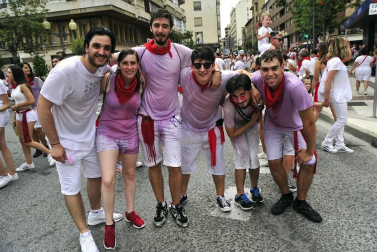Este miércoles 24 de julio comenzaron las fiestas de Santa Ana en Tudela con el tradicional lanzamiento del cohete.