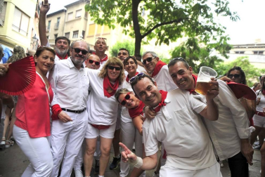 Este miércoles 24 de julio comenzaron las fiestas de Santa Ana en Tudela con el tradicional lanzamiento del cohete.