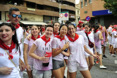 Este miércoles 24 de julio comenzaron las fiestas de Santa Ana en Tudela con el tradicional lanzamiento del cohete.