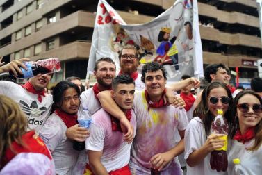 Este miércoles 24 de julio comenzaron las fiestas de Santa Ana en Tudela con el tradicional lanzamiento del cohete.