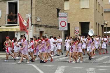 Este miércoles 24 de julio comenzaron las fiestas de Santa Ana en Tudela con el tradicional lanzamiento del cohete.