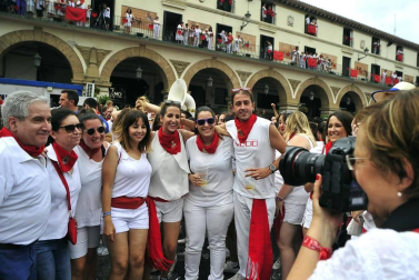Este miércoles 24 de julio comenzaron las fiestas de Santa Ana en Tudela con el tradicional lanzamiento del cohete.