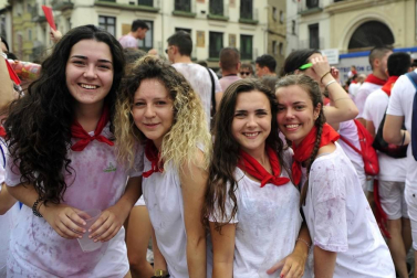 Este miércoles 24 de julio comenzaron las fiestas de Santa Ana en Tudela con el tradicional lanzamiento del cohete.