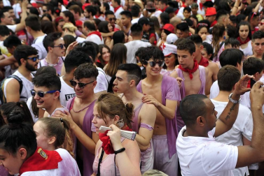 Este miércoles 24 de julio comenzaron las fiestas de Santa Ana en Tudela con el tradicional lanzamiento del cohete.