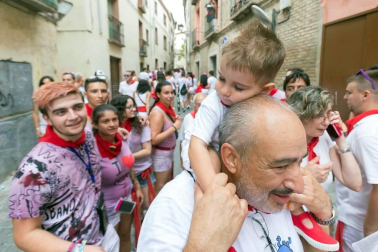 Este miércoles 24 de julio comenzaron las fiestas de Santa Ana en Tudela con el tradicional lanzamiento del cohete.