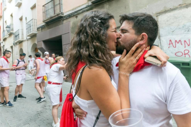 Este miércoles 24 de julio comenzaron las fiestas de Santa Ana en Tudela con el tradicional lanzamiento del cohete.