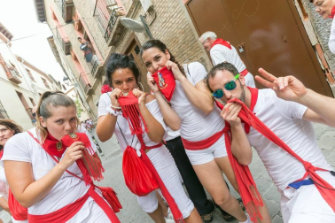 Este miércoles 24 de julio comenzaron las fiestas de Santa Ana en Tudela con el tradicional lanzamiento del cohete.