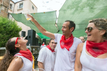 Este miércoles 24 de julio comenzaron las fiestas de Santa Ana en Tudela con el tradicional lanzamiento del cohete.