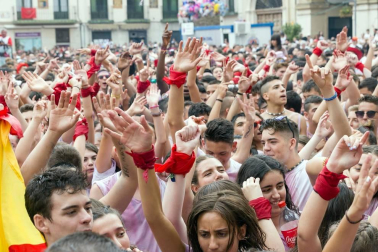 Este miércoles 24 de julio comenzaron las fiestas de Santa Ana en Tudela con el tradicional lanzamiento del cohete.