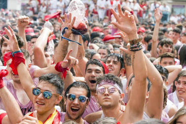 Este miércoles 24 de julio comenzaron las fiestas de Santa Ana en Tudela con el tradicional lanzamiento del cohete.