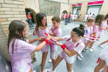 Este miércoles 24 de julio comenzaron las fiestas de Santa Ana en Tudela con el tradicional lanzamiento del cohete.