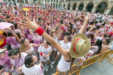 Este miércoles 24 de julio comenzaron las fiestas de Santa Ana en Tudela con el tradicional lanzamiento del cohete.
