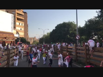 Vídeo del primer encierro de las fiestas de Tudela 2019