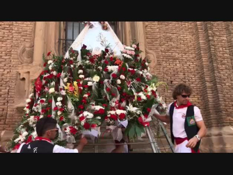 Ofrenda floral a Santa Ana en fiestas de Tudela 2019