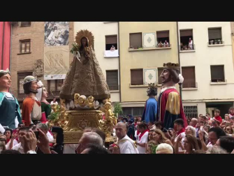 Jota a Santa Ana en Tudela antes de entrar en la catedral
