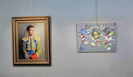 Diez pintores y tres escultores protagonizan una exposición sobre el toro en la galería Michel Menéndez
