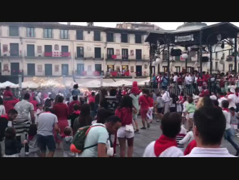 Vídeo del toro de fuego del 27 de julio de fiestas de Tudela 2019