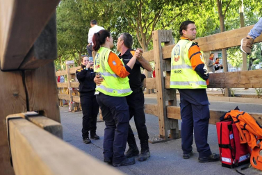 Todas las fotos del cuarto encierro de fiestas de Tudela 2019