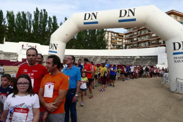 Fotos de la Carrera del Encierro de Estella que ha celebrado este miércoles su séptima edición.