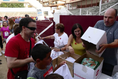 Fotos de la Carrera del Encierro de Estella que ha celebrado este miércoles su séptima edición.
