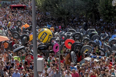 Fotos del cohete de fiestas de Estella 2019