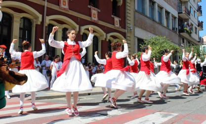 Fotos del cohete de fiestas de Estella 2019