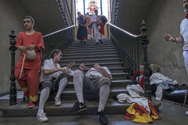 Todas las fotos de la despedida de los gigantes en fiestas de Estella en Diario de Navarra