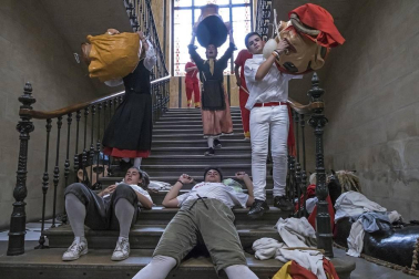 Todas las fotos de la despedida de los gigantes en fiestas de Estella en Diario de Navarra