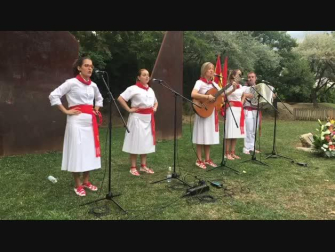 Jota en el homenaje a Francisco Casanova en Berriozar