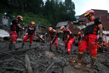 Imágenes del paso del tifón 'Lekima' por la provincia china de Zhejiang (este).