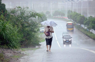 Imágenes del paso del tifón 'Lekima' por la provincia china de Zhejiang (este).